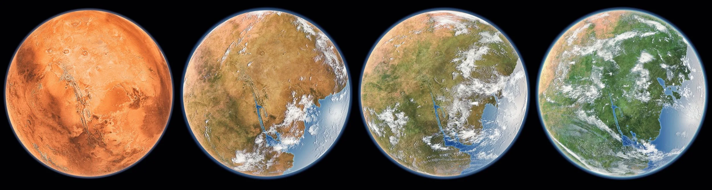 Artist S Rendering How Terraformed Mars May One Day